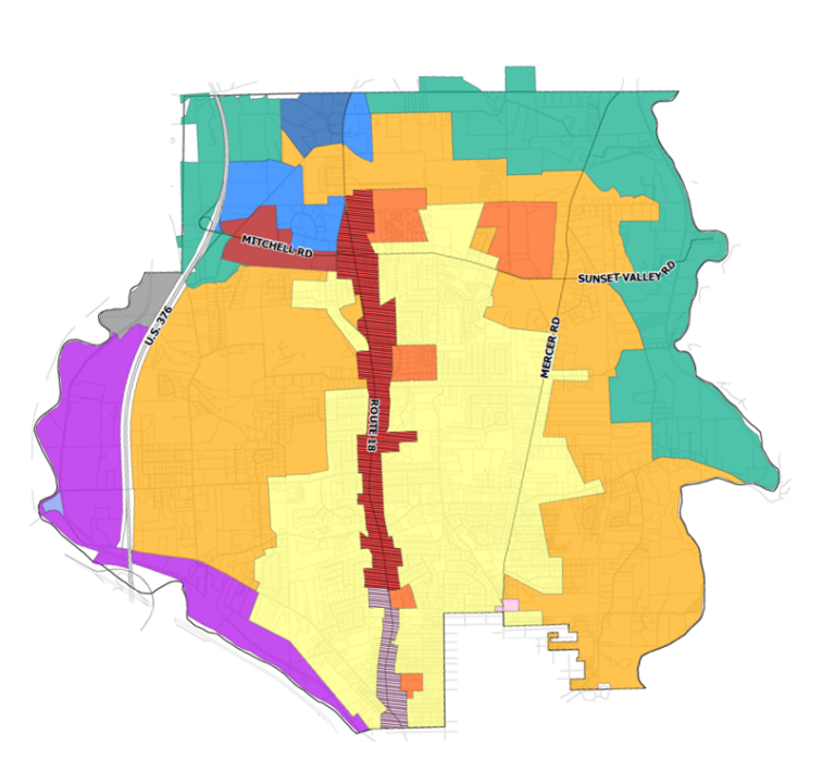 Route 18 Overlay Map